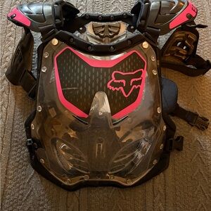 Fox Kids Chest Protector - Black and Pink
